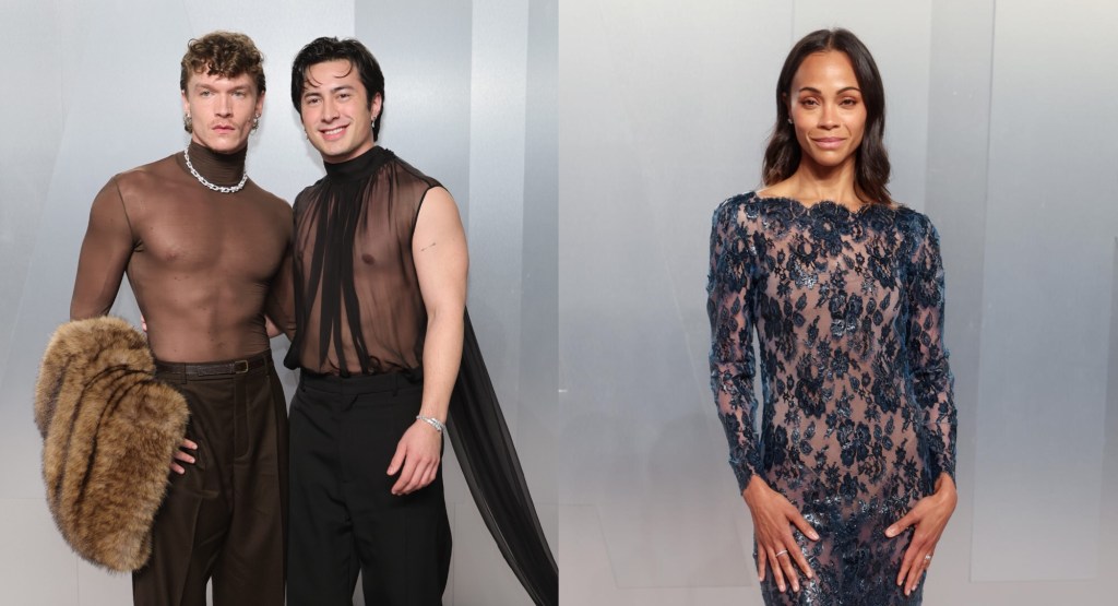 Sheer Dressing Takes Center Stage at Vanity Fair’s 2026 Oscar Party: Hudson Williams, Connor Storrie, Zoe Saldaña and More