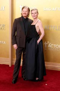 Jesse Plemons and Kirsten Dunst at The 32nd Annual Actor Awards Presented by SAG-AFTRA held at the Shrine Auditorium and Expo Hall on March 01, 2026 in Los Angeles, California.