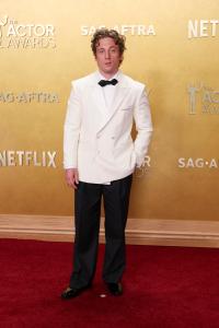 Jeremy Allen White at The 32nd Annual Actor Awards Presented by SAG-AFTRA held at the Shrine Auditorium and Expo Hall on March 01, 2026 in Los Angeles, California.