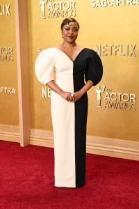 Quinta Brunson at The 32nd Annual Actor Awards Presented by SAG-AFTRA held at the Shrine Auditorium and Expo Hall on March 01, 2026 in Los Angeles, California.