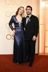 Emily V. Gordon and Kumail Nanjiani at the 98th Annual Oscars held at Dolby Theatre on March 15, 2026 in Hollywood, California.