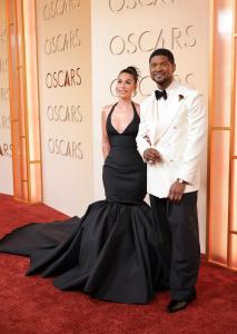 Jennifer Goicoechea and Usher at the 98th Annual Oscars held at Dolby Theatre on March 15, 2026 in Hollywood, California.