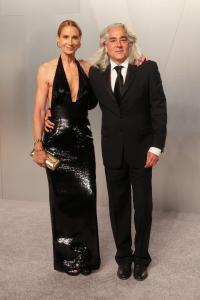 Kelly Lynch and Mitch Glazer at the 2026 Vanity Fair Oscar Party held at the Los Angeles County Museum of Art on March 15, 2026 in Los Angeles, California.