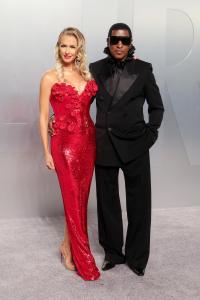 Rika Tischendorf and Babyface at the 2026 Vanity Fair Oscar Party held at the Los Angeles County Museum of Art on March 15, 2026 in Los Angeles, California.