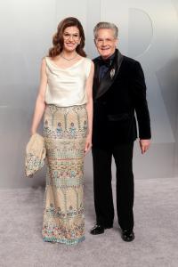Desiree Gruber and Kyle MacLachlan at the 2026 Vanity Fair Oscar Party held at the Los Angeles County Museum of Art on March 15, 2026 in Los Angeles, California.