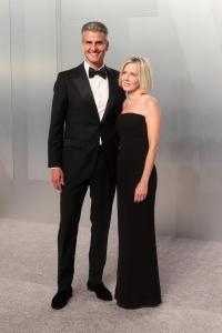 Josh D'Amaro and Susan D'Amaro at the 2026 Vanity Fair Oscar Party held at the Los Angeles County Museum of Art on March 15, 2026 in Los Angeles, California.
