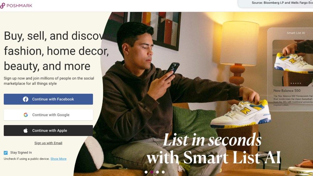 Poshmark site, how to list sneaker