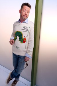 Macaulay Culkin at the Dior fashion show as part of Paris Fashion Week Fall 2026 on March 3, 2026 in Paris, France.