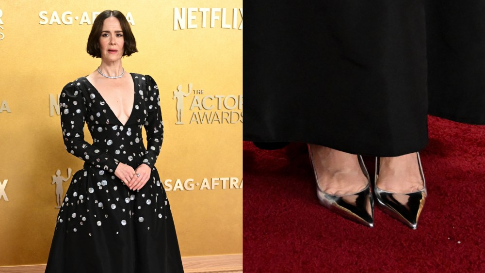 Sarah Paulson at The 32nd Annual Actor Awards Presented by SAG-AFTRA held at the Shrine Auditorium and Expo Hall on March 01, 2026 in Los Angeles, California.