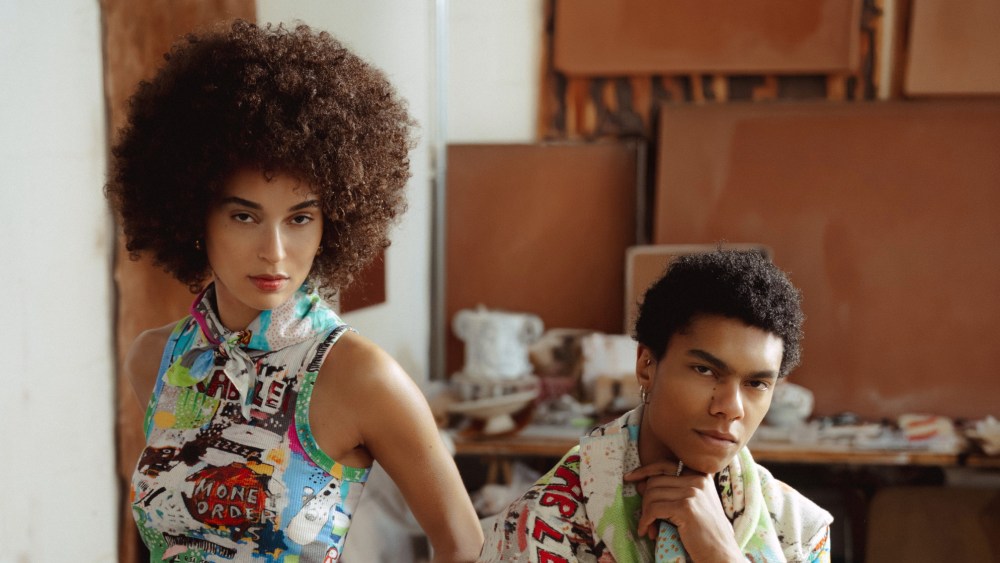 Looks from Scotch & Soda's Basquiat collection.