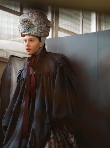 Backstage at Andreas Kronthaler for Vivienne Westwood at Paris Fashion Week