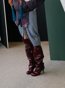 Backstage at Andreas Kronthaler for Vivienne Westwood at Paris Fashion Week
