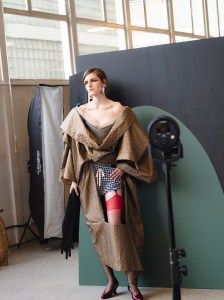 Backstage at Andreas Kronthaler for Vivienne Westwood at Paris Fashion Week