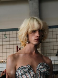 Backstage at Andreas Kronthaler for Vivienne Westwood at Paris Fashion Week