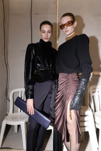 Backstage at Balmain Fall 2026 Ready-to-Wear Collection at Paris Fashion Week