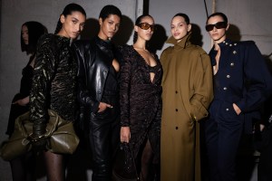 Backstage at Balmain Fall 2026 Ready-to-Wear Collection at Paris Fashion Week