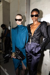 Backstage at Balmain Fall 2026 Ready-to-Wear Collection at Paris Fashion Week