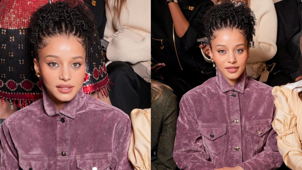 Chase Infiniti sits in the front row for Louis Vuitton's fall 2026 ready-to-wear show.