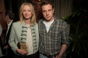 Delphine Arnault and Jonathan Anderson at the Dior x System Cocktail party during Paris Fashion Week on March 03, 2026 in Paris, France.