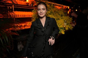 Florence Hunt at the Dior x System Cocktail party during Paris Fashion Week on March 03, 2026 in Paris, France.