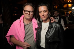 Juergen Teller and Dovile Drizyte at the Dior x System Cocktail party during Paris Fashion Week on March 03, 2026 in Paris, France.