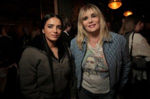 Hafsia Herzi and Emmanuelle Seigner at the Dior x System Cocktail party during Paris Fashion Week on March 03, 2026 in Paris, France.