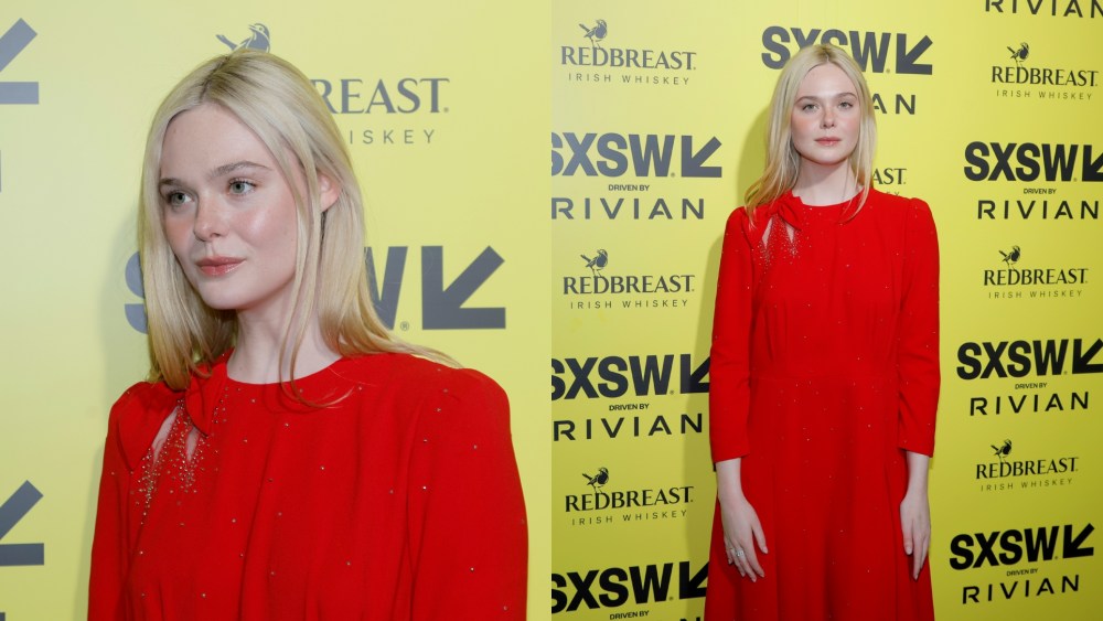 Elle Fanning wears Coach at the "Margo's Got Money Troubles" premiere during the 2026 SXSW conference on March 12, 2026 in Austin, Texas.