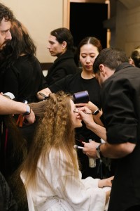 Backstage at Gabriela Hearst Fall 2026 Ready-to-Wear Collection at Paris Fashion Week