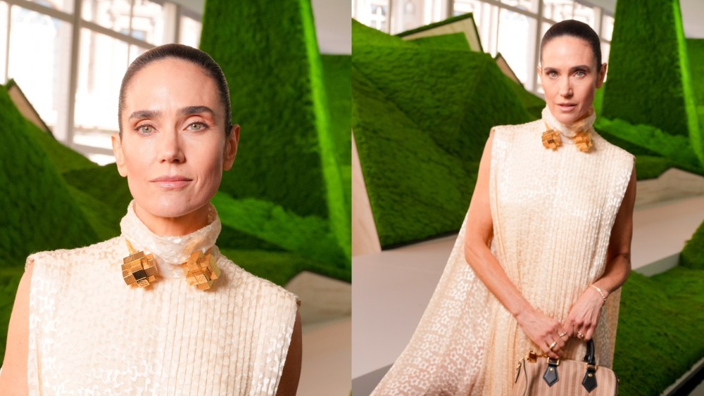 Jennifer Connelly at the Louis Vuitton fall 2026 ready-to-wear show.