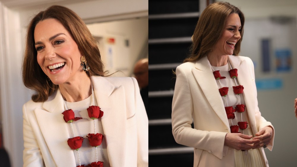 Kate Middleton wears Ralph Lauren, Chris Kerr and more during Leicester visit.