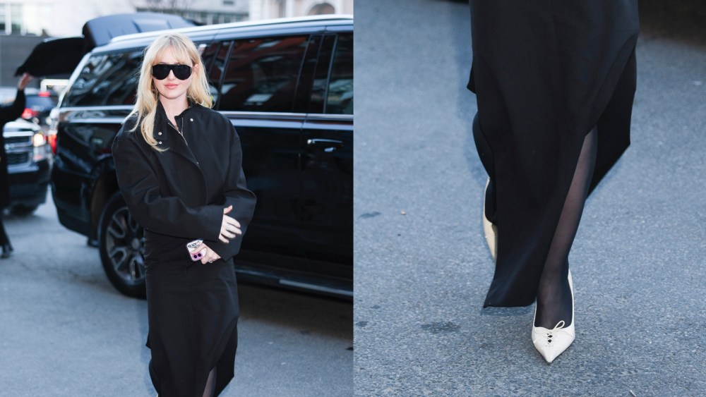 On Wednesday, Kathryn Newton stepped out in New York City wearing Jimmy Choo bow-adorned heels.