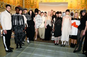Models at the LVMH Prize Cocktail during Paris Fashion Week held at Voyage Samaritaine on March 04, 2026 in Paris, France.