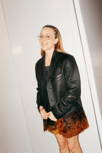 Backstage at Miu Miu Fall 2026 Ready-to-Wear Collection at Paris Fashion Week