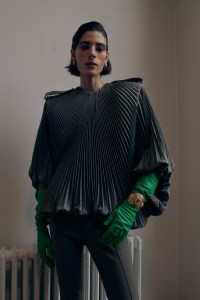 Backstage at Mugler Fall 2026 Ready-to-Wear Collection at Paris Fashion Week
