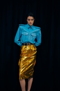 Backstage at Mugler Fall 2026 Ready-to-Wear Collection at Paris Fashion Week