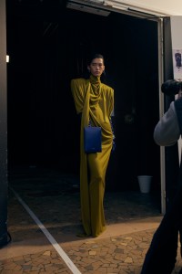Backstage at Mugler Fall 2026 Ready-to-Wear Collection at Paris Fashion Week