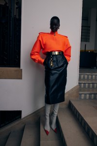 Backstage at Mugler Fall 2026 Ready-to-Wear Collection at Paris Fashion Week