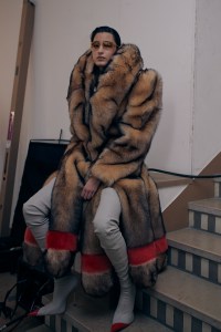 Backstage at Mugler Fall 2026 Ready-to-Wear Collection at Paris Fashion Week