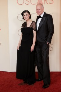 Megan Everett-Skarsgard and Stellan Skarsgård at the 98th Annual Oscars held at Dolby Theatre on March 15, 2026 in Hollywood, California.