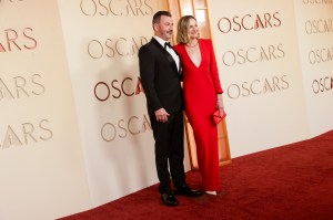 Jimmy Kimmel and Molly McNearney at the 98th Annual Oscars held at Dolby Theatre on March 15, 2026 in Hollywood, California.