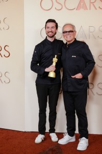 Byron Puck and Wolfgang Puck at the 98th Annual Oscars held at Dolby Theatre on March 15, 2026 in Hollywood, California.