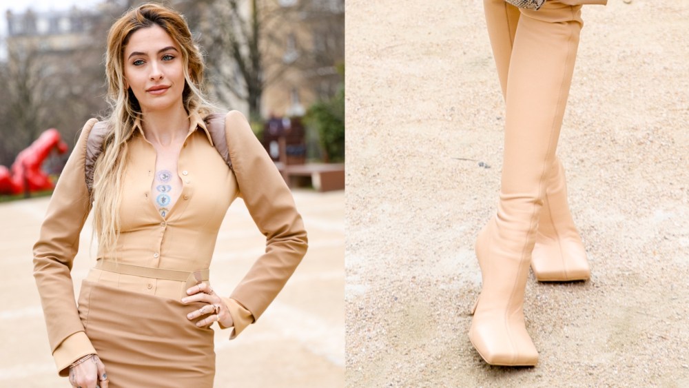 Paris Jackson at the Mugler fashion show as part of Paris Fashion Week Fall 2026 held at Palais de la Porte Dorée on Friday in Paris, France.
