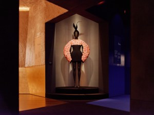 Schiaparelli Exhibit photographed for WWD at the V&A Museum on March 24, 2026 in London, England