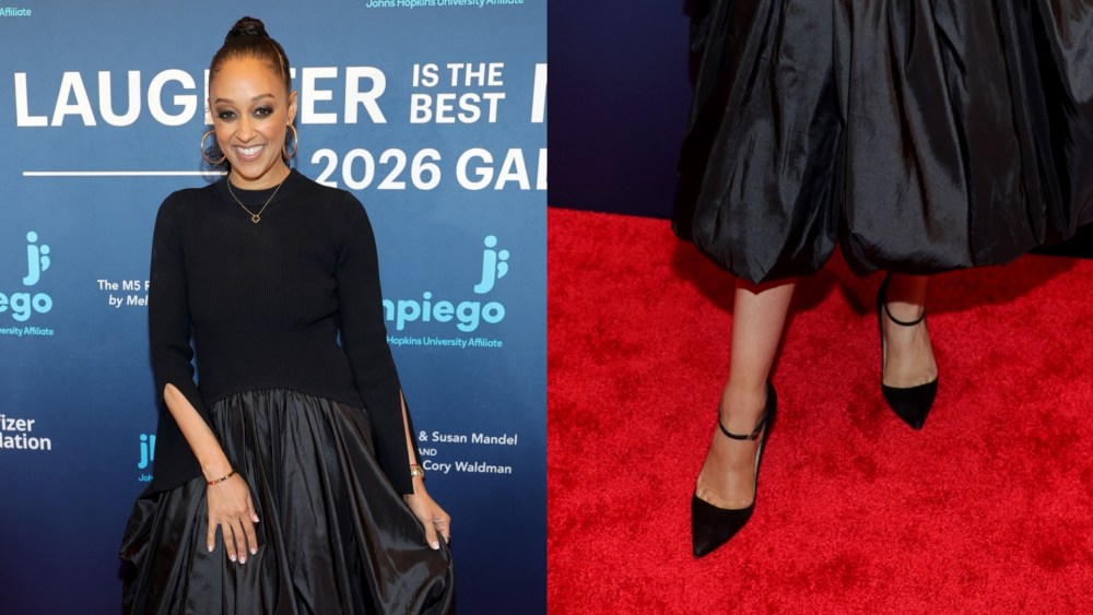 On Wednesday night, Tia Mowry hit the red carpet for the 2026 Maternal Health Gala in black suede heels.