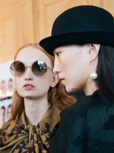 Backstage at Uma Wang Fall 2026 Ready-to-Wear Collection at Paris Fashion Week