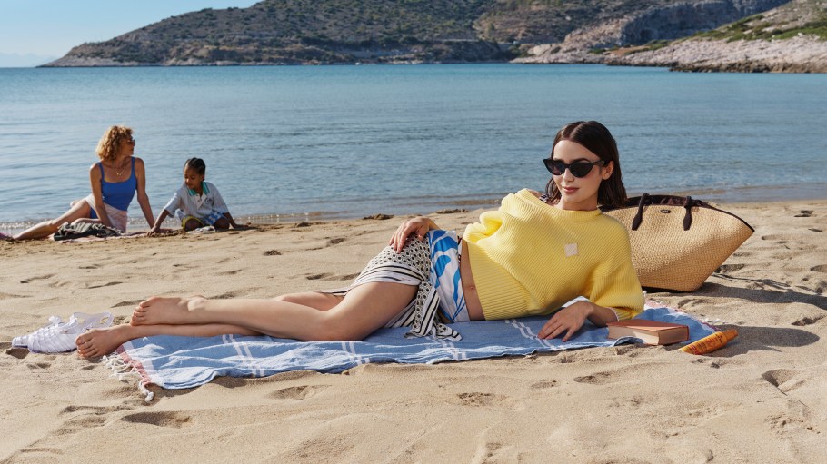 Actress Lily Collins in Zalando's summer campaign