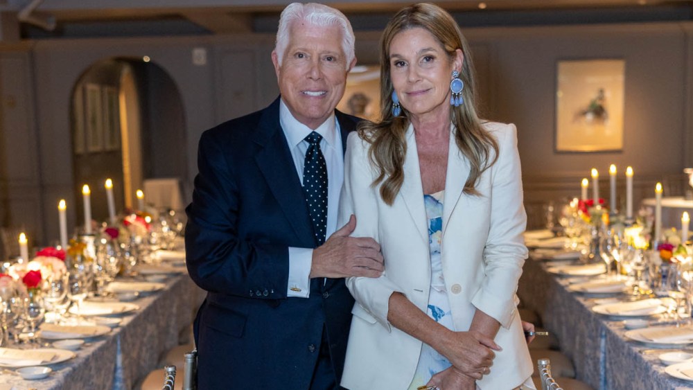 Dennis Basso and Aerin Lauder