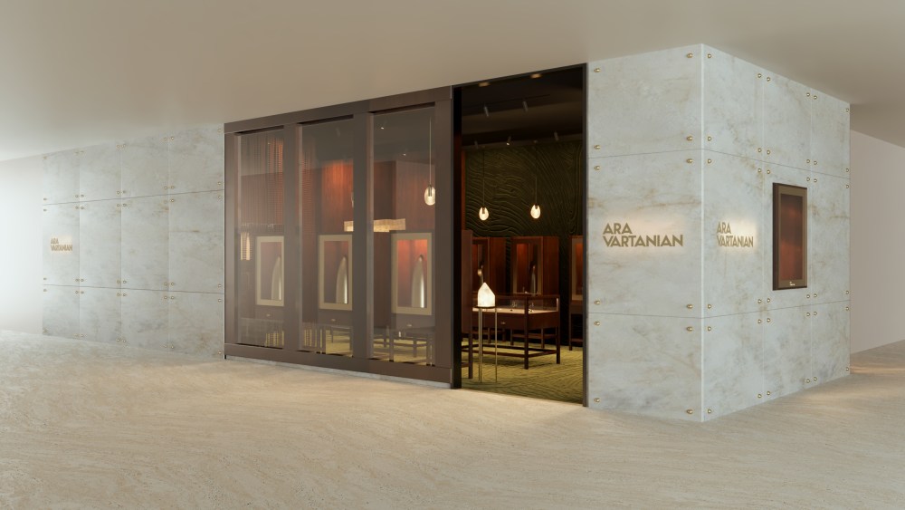 A rendering of Ara Vartanian's new store in São Paulo.
