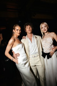 Rosie Huntington-Whiteley, Connor Storrie and Rosé