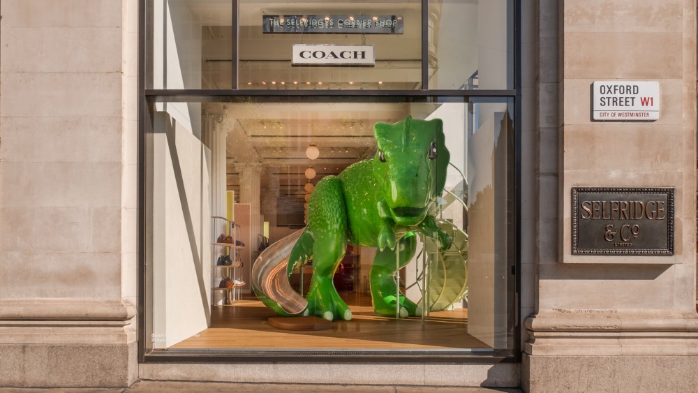 Coach's Rexy roars on Oxford Street as brand takes over the Corner Shop.